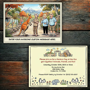 Invitation Journée amusante des seniors au Zoo
