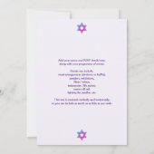 Invitation Journée commémorative de l'Holocauste (Dos)