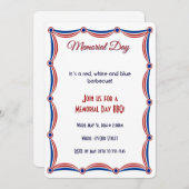 Invitation Journée commémorative des Blancs rouges et des Ble (Devant / Derrière)