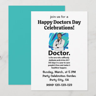 Invitation Journée d'appréciation des médecins Célébration de