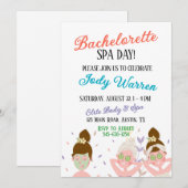 Invitation Journée de détente pour l'enterrement de vie de je (Devant / Derrière)