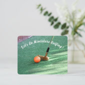 Invitation Journée de golf miniature (Debout devant)