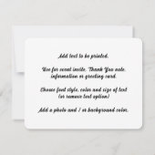 Invitation Journée de golf miniature (Dos)