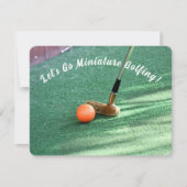 Invitation Journée de golf miniature (Devant)