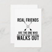 Invitation Journée de l'amitié vrais amis (Devant / Derrière)