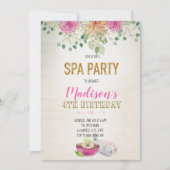 Invitation journée de spa aquarelle (Devant)