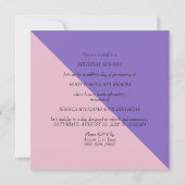 Invitation Journée de Spa pour l'anniversaire d'une femme (Dos)
