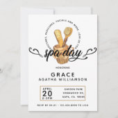 Invitation Journée de Spa Vintage (Devant)