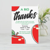 Invitation Journée des enseignants | Grand merci pour l'appré (Debout devant)