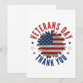 INVITATION JOURNÉE DES VÉTÉRANS MERCI (Devant / Derrière)