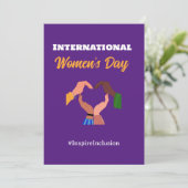 Invitation Journée internationale de la femme 2025 inclusion  (Debout devant)