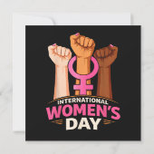 Invitation Journée internationale des femmes 8 mars (Dos)