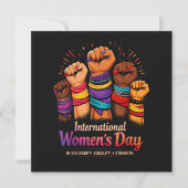 Invitation Journée internationale des femmes 8 mars (Devant)