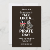 Invitation Journée internationale du pirate (Devant)