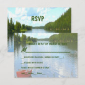 Invitation Journée Magnifique - Réponse pour la réception de  (Devant / Derrière)