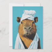 Invitation Journée Spa de Capybara (Devant)