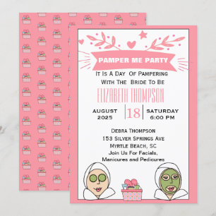 Invitation Journée Spa Pour la Future Mariée