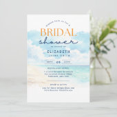 Invitation Jours de Balmy | Fête des mariées Tropical Sunset  (Debout devant)