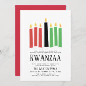 Invitation Jours de Kwanzaa | Collecte des partis (Devant / Derrière)