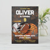 Invitation Jours d'or noir (Debout devant)