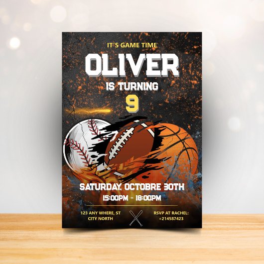 Invitation Jours d'or noir