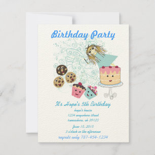 Invitation Jours magiques Anime Fête Anniversaire