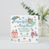 Invitation Jours magiques Anime Fête Anniversaire (Debout devant)