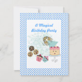 Invitation Jours magiques Anime Fête Anniversaire (Dos)