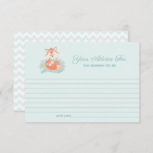 Invitation Jovely Mom and Baby Fox Boy Conseil de Baby shower