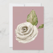 Invitation Jovely Watercolor Roses 40e anniversaire Invitatio (Dos)