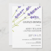 Invitation Jovely Wedding shower de lavande violet clair Invi (Devant)