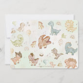 Invitation Joy Dinosaures 2ème photo d'anniversaire (Dos)