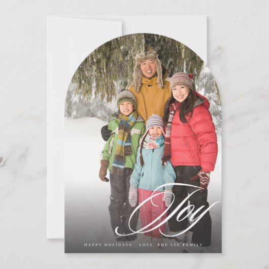 Invitation Joy Elegant Arc minimaliste Moderne (Devant)