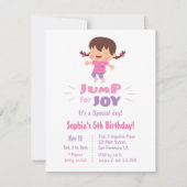 Invitation Joy Girls Birthday Party (Devant)