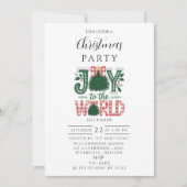 Invitation Joy to the World Christmas (Devant)