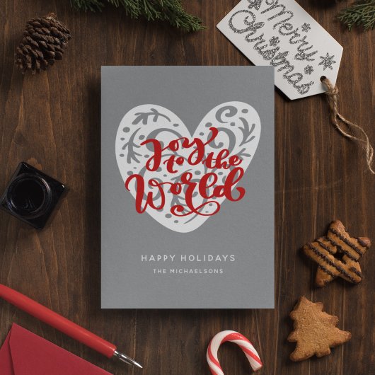 Invitation Joy to the world | Holidays