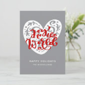 Invitation Joy to the world | Holidays (Debout devant)