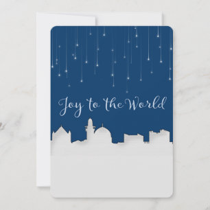 Invitation Joy to the World Jerusalem Personnalisable Invitat