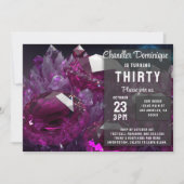 Invitation Joyau en cristal Tone Cancer Ruby Rouge Juillet An (Devant)