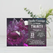 Invitation Joyau en cristal Tone Cancer Ruby Rouge Juillet An (Debout devant)