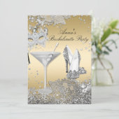 Invitation Joyau en or d'argent Joyau Dentelle Bachelorette (Debout devant)