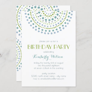 Invitation Joyaux verts de Boho Bali