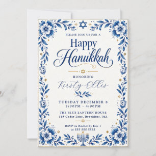 Invitation Joyeuse célébration de Hanoukka