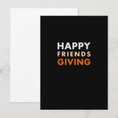 Invitation Joyeuse Chemise Thanksgiving Friendsgiving (Devant / Derrière)