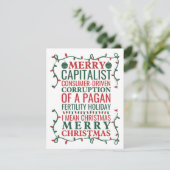 Invitation Joyeuse Corruption D'Une Fête Pagan, Père Noël Don (Debout devant)