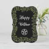 Invitation joyeuse de pentacle de Beltane (Debout devant)