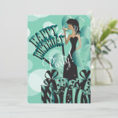 Invitation Joyeuse Diva Girl| Nom DO-IT-YOURSELF| Jade (Debout devant)