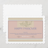 Invitation joyeuse écriture de Pâques (Devant / Derrière)