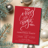 Invitation Joyeuse et brillante fête de Noël