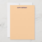 Invitation Joyeuse fête d'anniversaire (Dos)